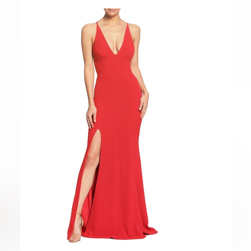 Dress the population red gown